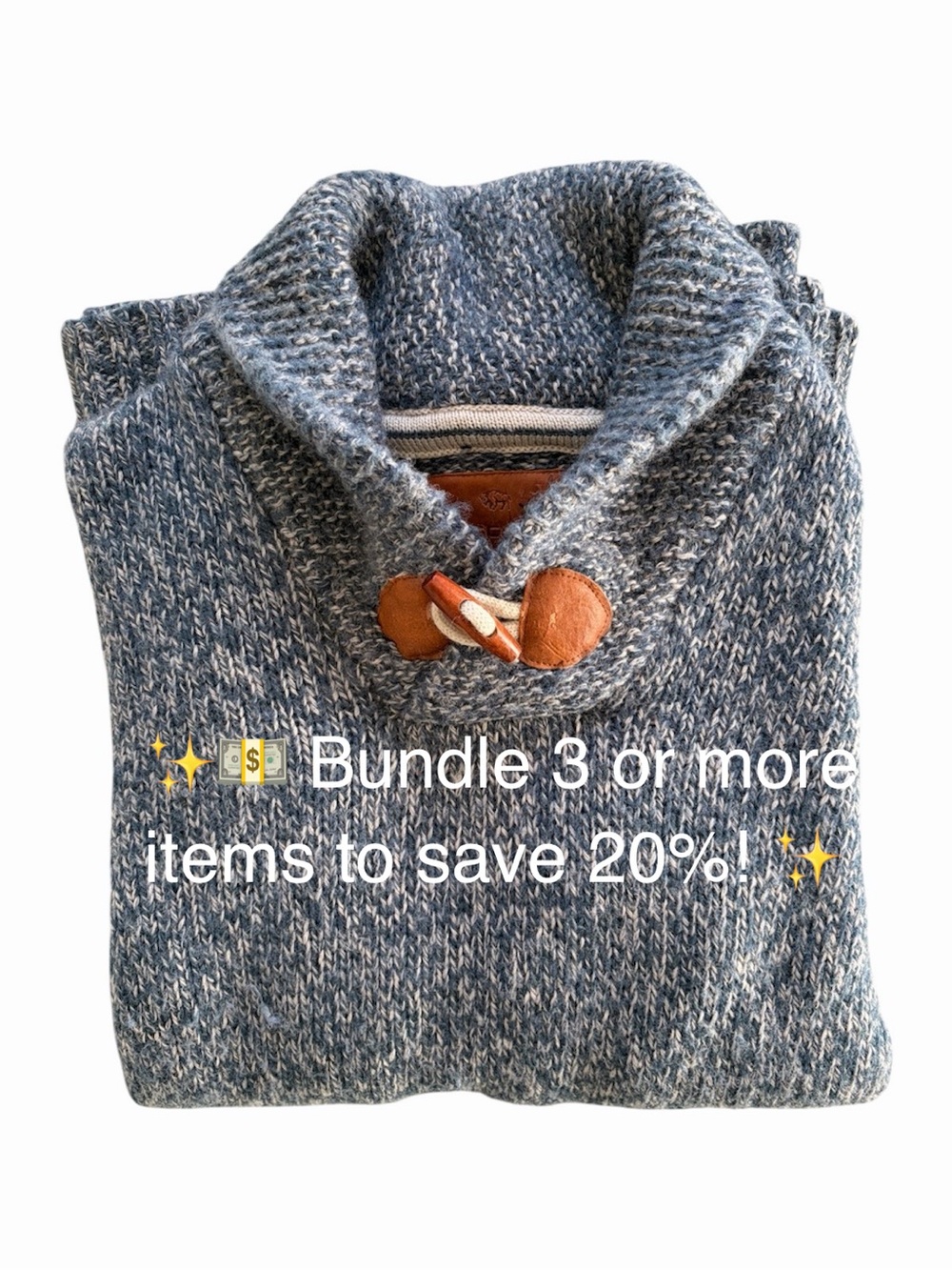 Buffalo David Bitton Wool Blend Shawl Collar Sweater Men’s L